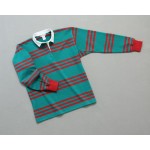 Wms Track Stripe Rugby Green Red