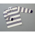 Wms Track Stripe Rugby Natural Amythest