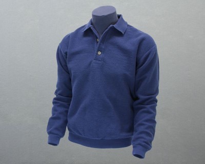 Mens Hobnail Polo Navy