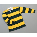 Mns Hoop Stripe Rugby Evergreen Gold