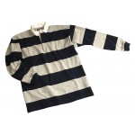 Mns Hoop Stripe Rugby Navy Smokey