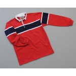 Mns Team Stripe Rugby Red White Navy