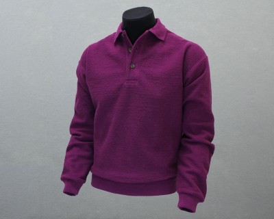 Mens Hobnail Polo Magenta