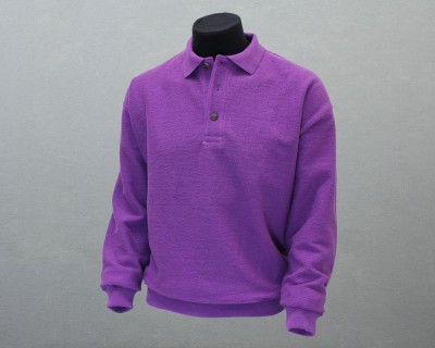 Mens Hobnail Polo Plum