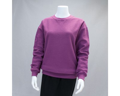 Wms Hobnail Crew Plum