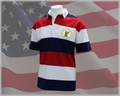 Mns Patriotic Rugby Red White Navy