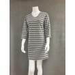 Wms Fine Gauge Dress Smokey/Natural/Navy