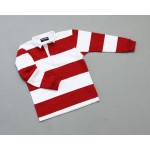 Kid's College Stripe Rugby Red White