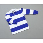 Kid's College Stripe Rugby Royal White