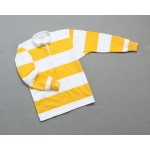 Wms College Stripe Rugby Gold White