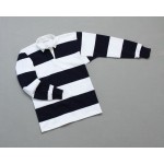 Wms College Stripe Rugby Navy White