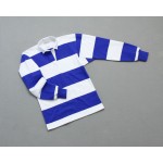 Wms College Stripe Rugby Royal White