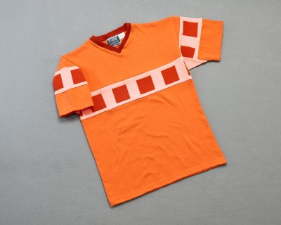 Men's ???? Short Sleeve V-Neck Orange