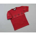 Men's ???? Short Sleeve V-Neck Red