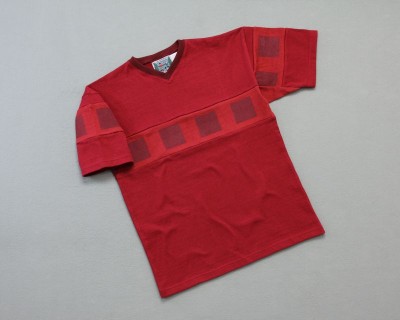 Men's ???? Short Sleeve V-Neck Red