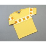 Men's ???? Short Sleeve V-Neck Yellow