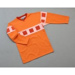 Men's ???? Long Sleeve V-Neck Orange