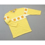 Men's ???? Long Sleeve V-Neck Yellow