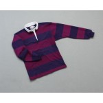 Wms College Stripe Rugby Amethyst Mulberry