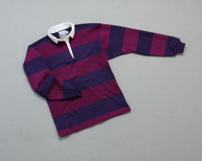 Wms College Stripe Rugby Amethyst Mulberry