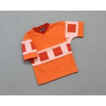 Kid's ???? Short Sleeve V-Neck Orange