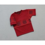 Kid's ???? Short Sleeve V-Neck Red