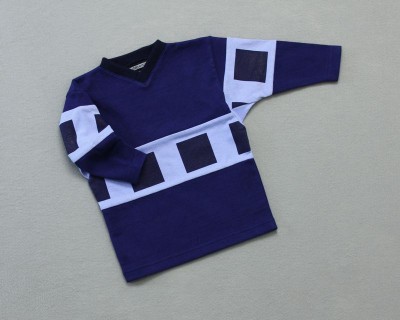 Kid's ???? Long Sleeve V-Neck Blue