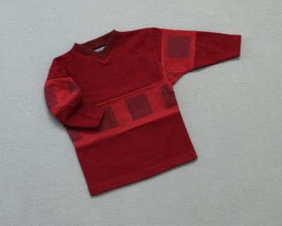 Kid's ???? Long Sleeve V-Neck Red